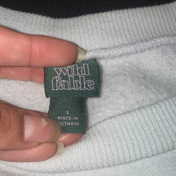 Wild Fable White Sweatshirt - Picture 3 of 4
